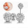 Earrings Crystal Disco Ball Stud Earrings Vintage Fine Jewelry for Women Fashion Sterling Silver Jewelry Shamballa