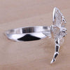 Fashion Zircon Dragonfly Silver Jewelry Ring Women&Men Gift Finger Rings SMTR017, 925 Sterling Silver Ring Fine