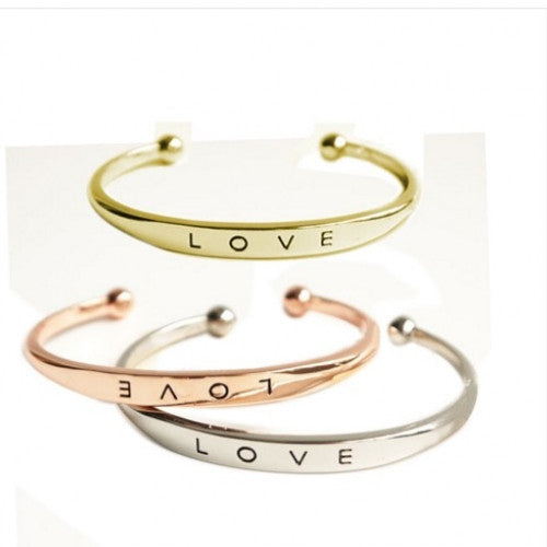 Cuff Bangle  -  Love Bracelets