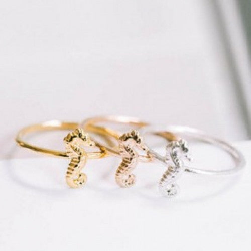 Charm Cute Animal Sea Horse Ring